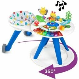 Ingenuity|Cadeira de baloiço Ingenuity Compact Swing - Hugs & Hoots Branco Cinzento