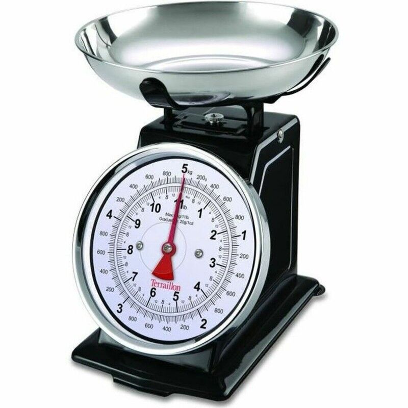 Terraillon|balança de cozinha Terraillon Retro Deco Preto 5 kg 1 L Terraillon|balança de cozinha Terraillon Retro Deco Preto 5 kg 1 L