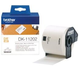 Brother|Etiquetas para Impressora Brother DK-11202 Preto/Branco 62 x 100 mm (3 Unidades)