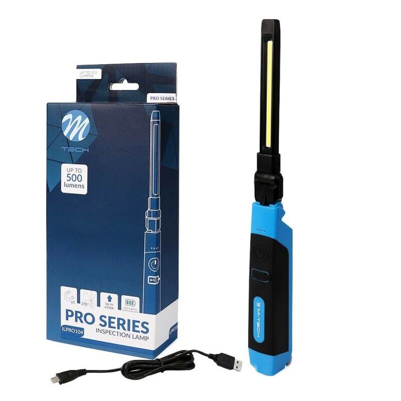 M-Tech|Luz de Trabalho M-Tech ILPRO104 500 lm Preto/Azul M-Tech|Luz de Trabalho M-Tech ILPRO104 500 lm Preto/Azul