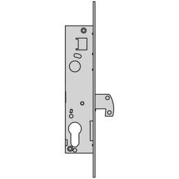 Cisa|Fechadura de embutir Cisa L4140.20.0  Vertical Europeu Aço Aço inoxidável
