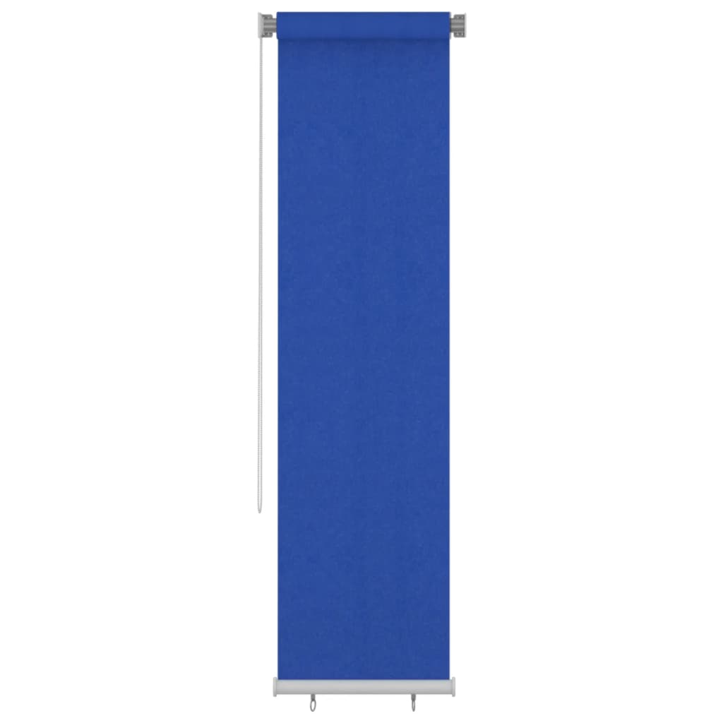 vidaXL Estore de rolo para exterior PEAD 60x230 cm azul