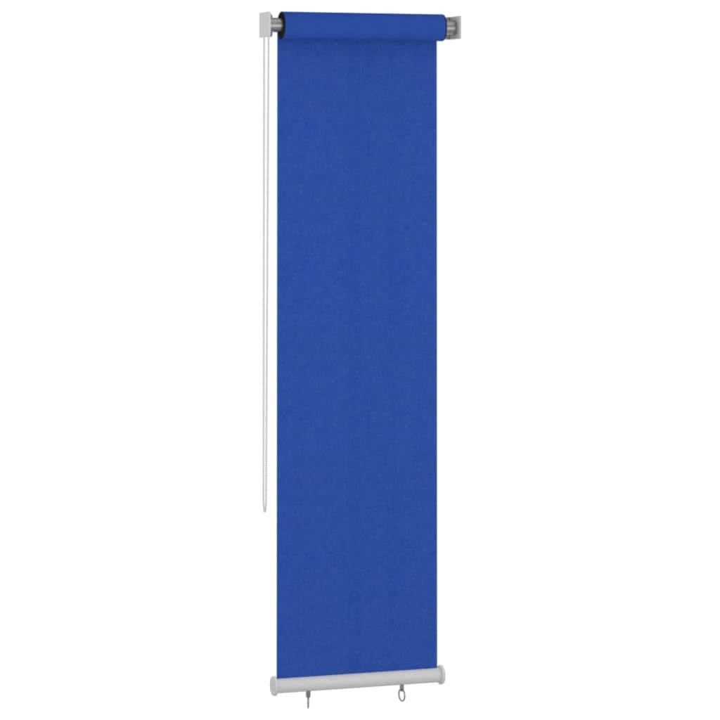 vidaXL Estore de rolo para exterior PEAD 60x230 cm azul