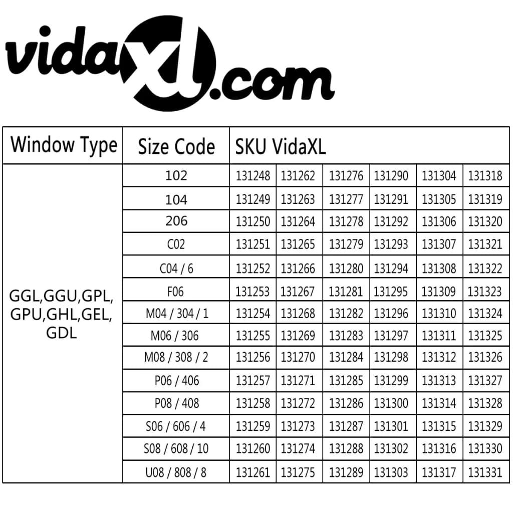 vidaXL Persianas de enrolar opacas branco C04