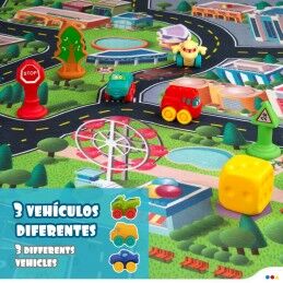 Colorbaby|Tapete de jogos Colorbaby Cidade Plástico (2 Unidades)