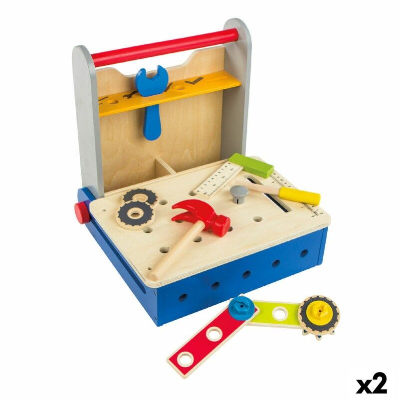 Colorbaby|Jogo de ferramentas para crianças Colorbaby 20 Peças 2 Unidades Colorbaby|Jogo de ferramentas para crianças Colorbaby 20 Peças 2 Unidades