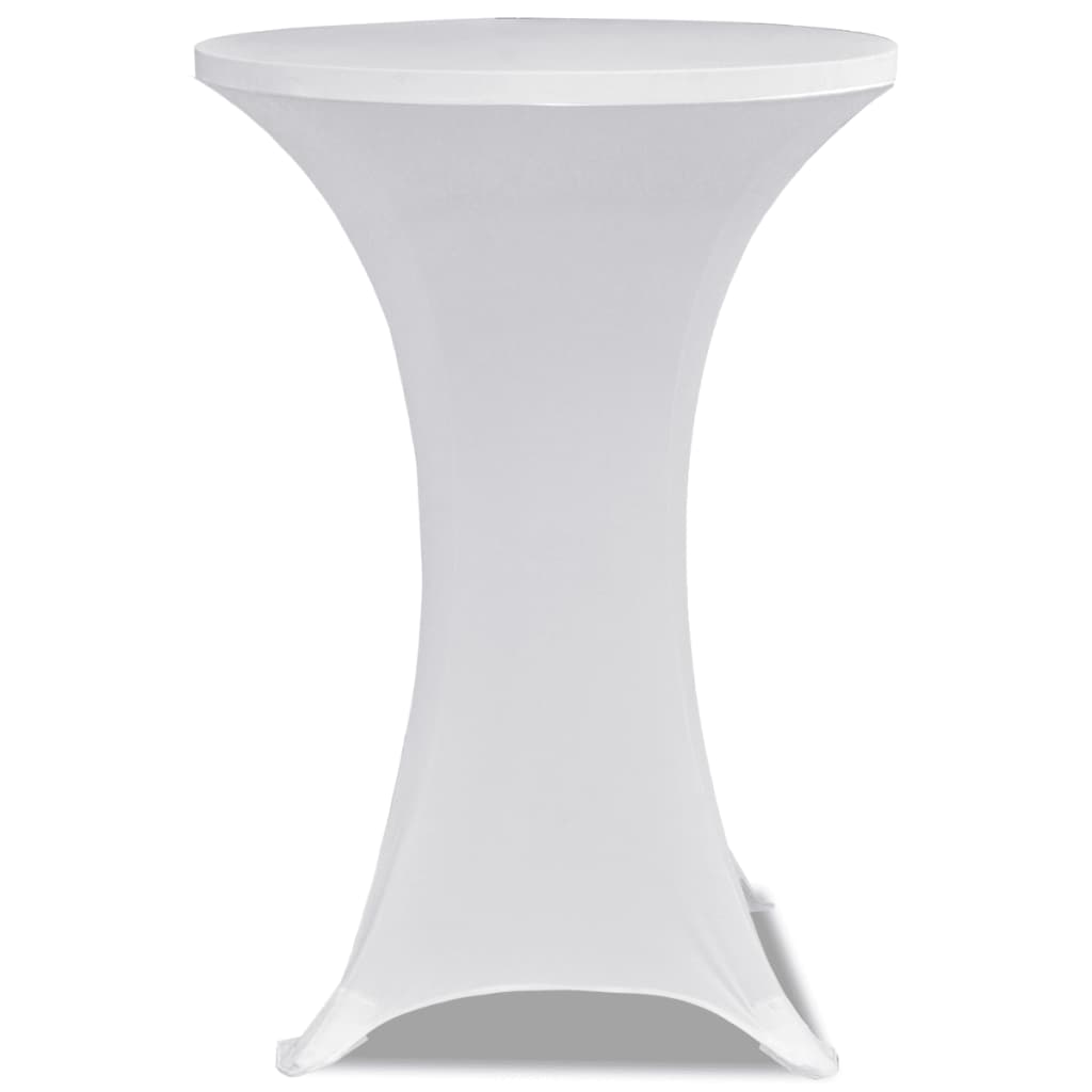 Cobertura de mesa, elástico, em branco, 2 peças Ø60