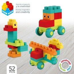 Color Block|Jogo de Construção Color Block 52 Peças (4 Unidades)