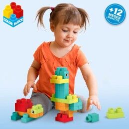Color Block|Jogo de Construção Color Block 52 Peças (4 Unidades)