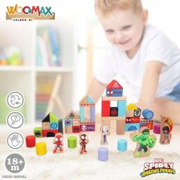 Spidey|Playset Spidey Amazing Friends 50 Peças 4 Unidades 8 x 9,5 x 1,5 cm