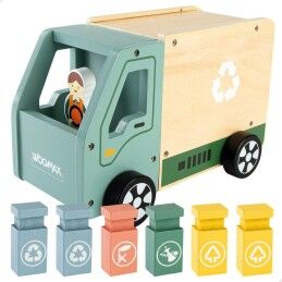 Woomax|Camião de Lixo Woomax Brinquedo 8 Peças 24 x 15 x 13,5 cm (4 Unidades)