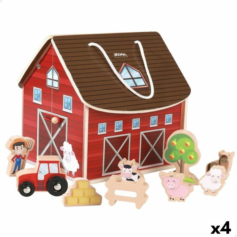 Woomax|Playset Woomax Quinta 9 Peças 4 Unidades 19 x 18 x 19 cm Woomax|Playset Woomax Quinta 9 Peças 4 Unidades 19 x 18 x 19 cm