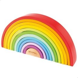 Woomax|Puzzle Infantil de Madeira Woomax Arco-íris 11 Peças 2 Unidades