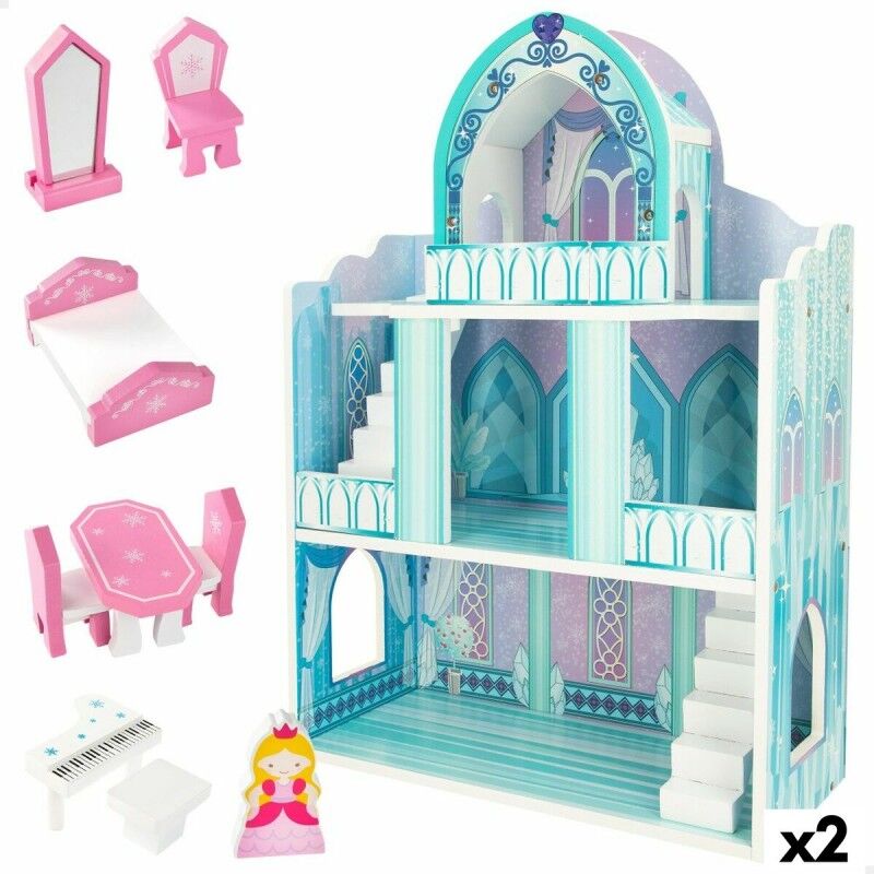 Woomax|Casa de Miniatura Woomax 9 Peças 2 Unidades 37 x 53,5 x 15 cm Woomax|Casa de Miniatura Woomax 9 Peças 2 Unidades 37 x 53,5 x 15 cm