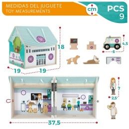 Woomax|Playset Woomax Veterinário 9 Peças 4 Unidades 19 x 18 x 19 cm