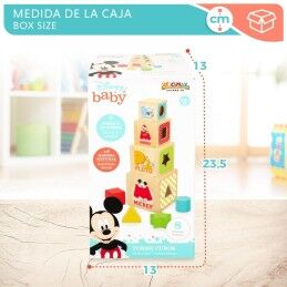 Disney|Blocos Empilháveis Disney 8 Peças 4 Unidades 12,2 x 12,2 x 12,2 cm