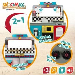 Play & Learn|Cozinha de Brincar Play & Learn Retro 90 x 104 x 58 cm