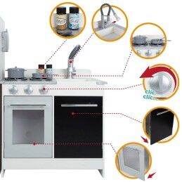 Play & Learn|Cozinha de Brincar Play & Learn Modern 95 x 95 x 30 cm