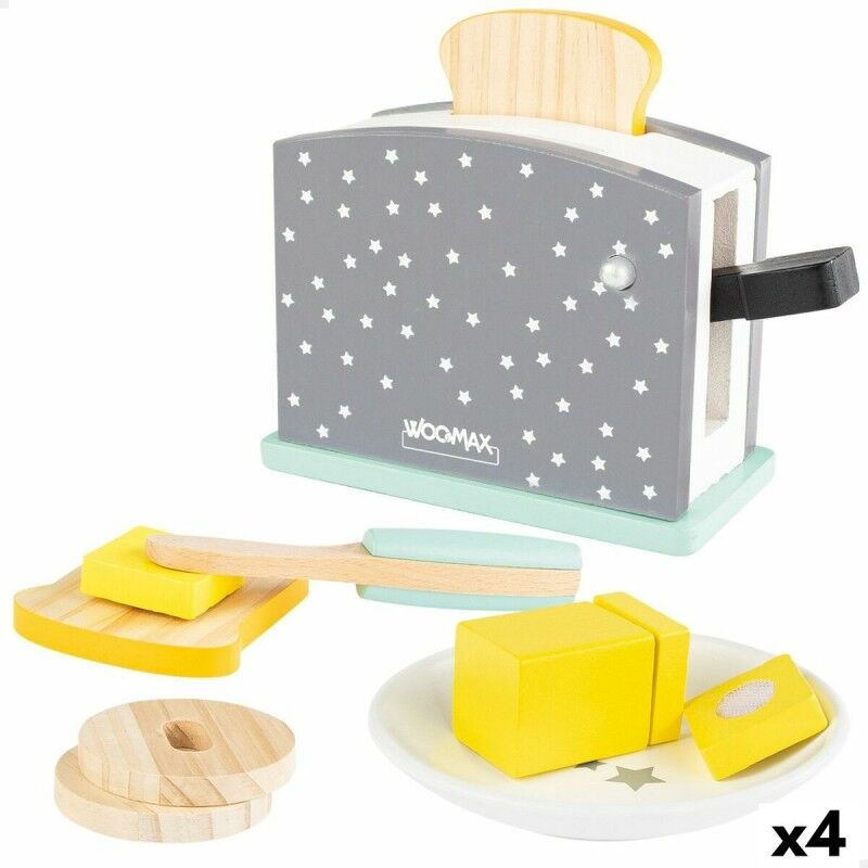 Woomax|Tostadeira de brincar Woomax 8 Peças 19,5 x 12,5 x 8 cm (4 Unidades) Woomax|Tostadeira de brincar Woomax 8 Peças 19,5 x 12,5 x 8 cm (4 Unidades)