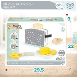 Woomax|Tostadeira de brincar Woomax 8 Peças 19,5 x 12,5 x 8 cm (4 Unidades)