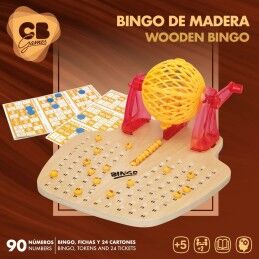 CB Games|Bingo CB Games Madeira Plástico (2 Unidades)