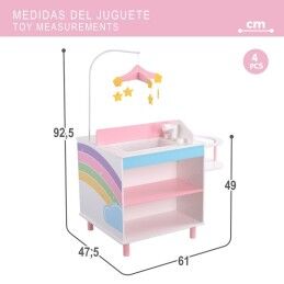 Teamson|Muda-fraldas para Bonecas Teamson 4 Peças 61 x 92,5 x 47,5 cm