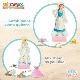 Disney Princess|Figuras Disney Princess 45 Peças 4 Unidades 9 x 20,5 x 1,2 cm
