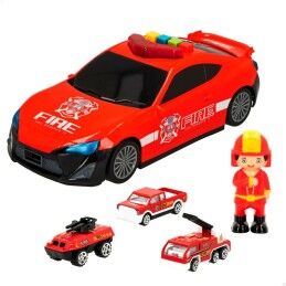 Speed & Go|Playset de Veículos Speed & Go 30 x 9,5 x 13 cm Bombeiro Leve Som 4 Unidades