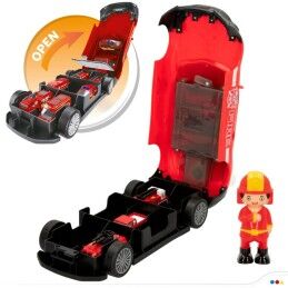Speed & Go|Playset de Veículos Speed & Go 30 x 9,5 x 13 cm Bombeiro Leve Som 4 Unidades
