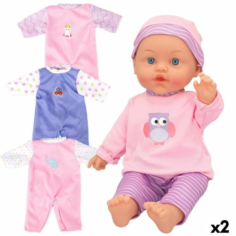 Colorbaby|Boneca bebé Colorbaby 2 Unidades 24 x 42 x 11 cm Colorbaby|Boneca bebé Colorbaby 2 Unidades 24 x 42 x 11 cm