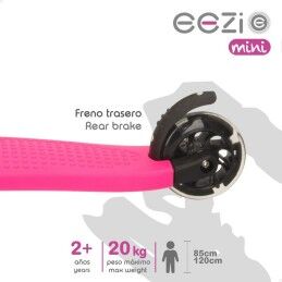 Eezi|Patinete Scooter Eezi Cor de Rosa 2 Unidades