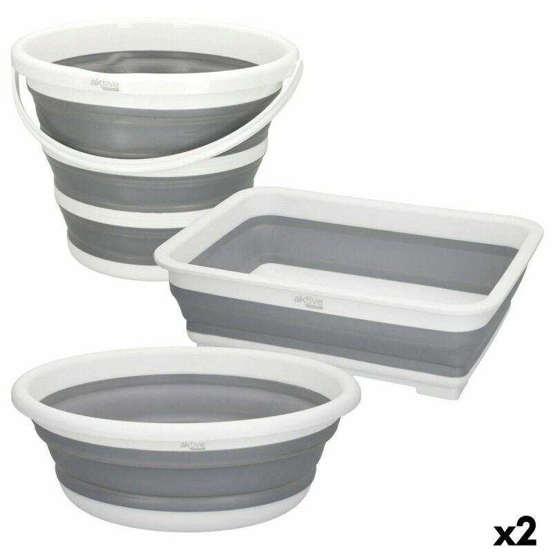 Aktive|Conjunto de cubos Aktive Dobrável 2 Unidades Aktive|Conjunto de cubos Aktive Dobrável 2 Unidades