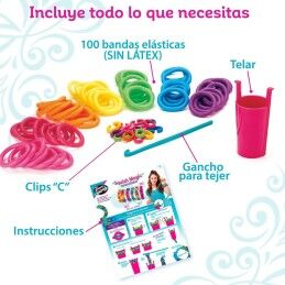 Cra-Z-Art|Kit Criação de Pulseiras Cra-Z-Art Plástico 3,4 x 0,3 x 2,7 cm 4 x 8 x 3,5 cm (4 Unidades)