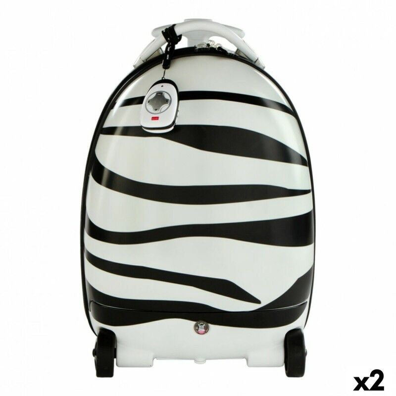 Rastar|Mochila Trólei Rastar Infantil Telecomando Zebra 2,4 GHz 34 x 48 x 27,5 cm (2 Unidades)