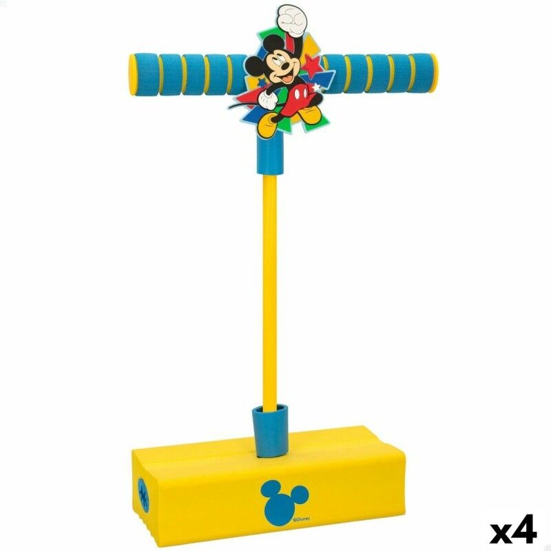 Mickey Mouse|Saltador Pogo Mickey Mouse 3D Amarelo Infantil (4 Unidades) Mickey Mouse|Saltador Pogo Mickey Mouse 3D Amarelo Infantil (4 Unidades)