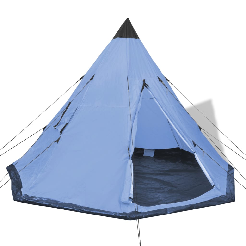 vidaXL Tenda para 4 pessoas, azul