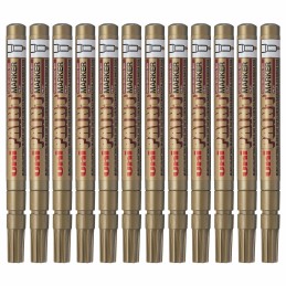 Rotulador permanente Uni-Ball Paint PX-21L Dourado 12 Peças