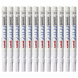 Rotulador permanente Uni-Ball Paint PX-21L Branco 12 Peças