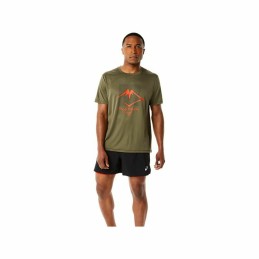 Camisola de Manga Curta Homem Asics FUJITRAIL Verde