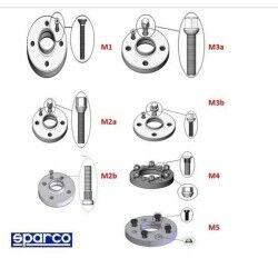 Sparco|Conjunto de Separadores Sparco S051STB256