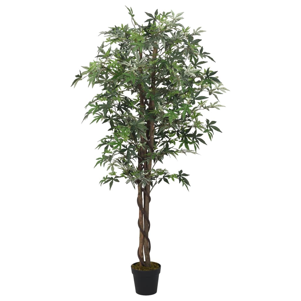 vidaXL Ácer artificial 224 folhas 80 cm verde