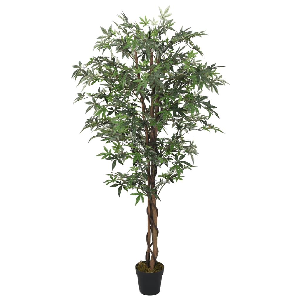 vidaXL Ácer artificial 224 folhas 80 cm verde