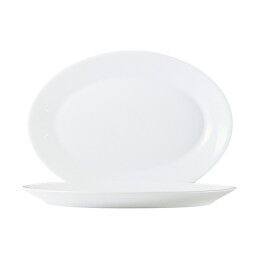 Arcoroc|Tabuleiro Arcoroc Branco Vidro (6 uds) ( Ø 29 cm)