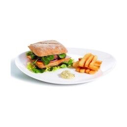 Arcoroc|Prato de Jantar Arcoroc Restaurant 30 x 26 cm Branco Vidro (6 Unidades)