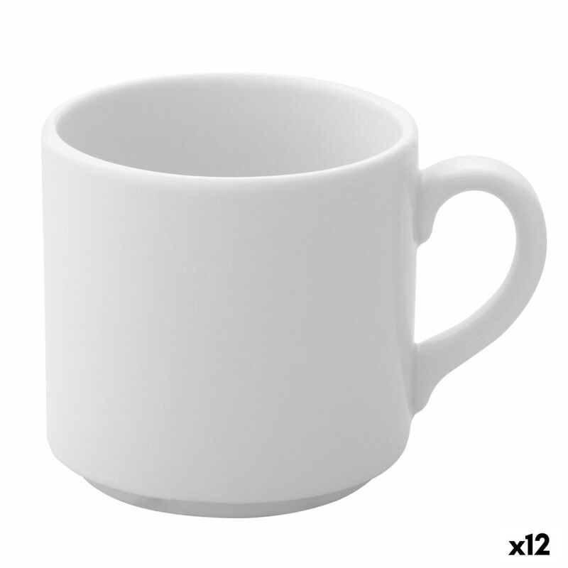 Ariane|Conjunto de Chávenas de Café Ariane Prime Branco Cerâmica 200 ml Café (12 Unidades) Ariane|Conjunto de Chávenas de Café Ariane Prime Branco Cerâmica 200 ml Café (12 Unidades)