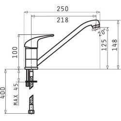 Pyramis|Kitchen Tap Pyramis 090 919 701 Branco Aço inoxidável Granito