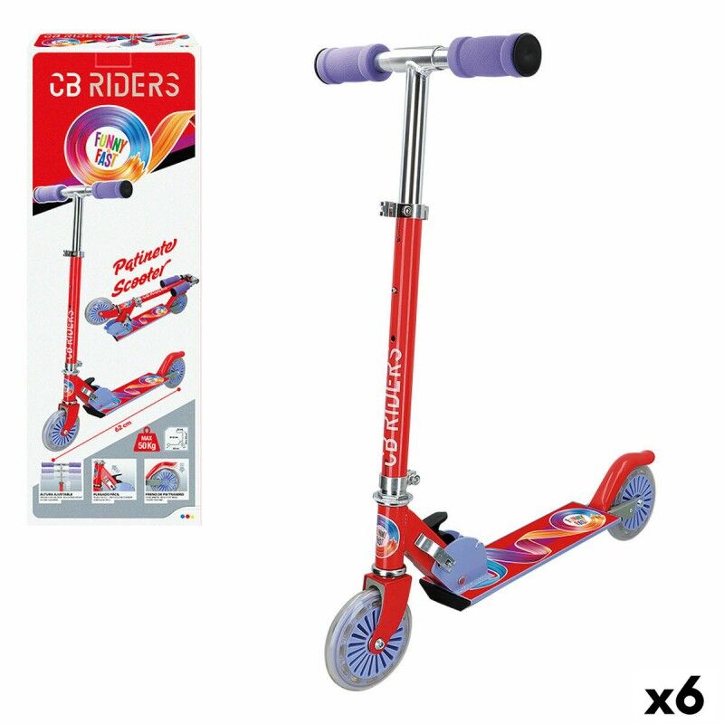 Colorbaby|Trotinete Colorbaby Vermelho 6 Unidades