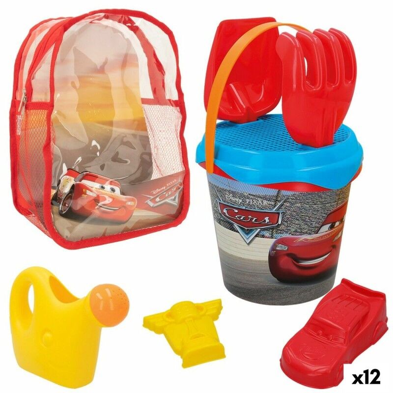 Cars|Conjunto de brinquedos de praia Cars Polipropileno (12 Unidades)
