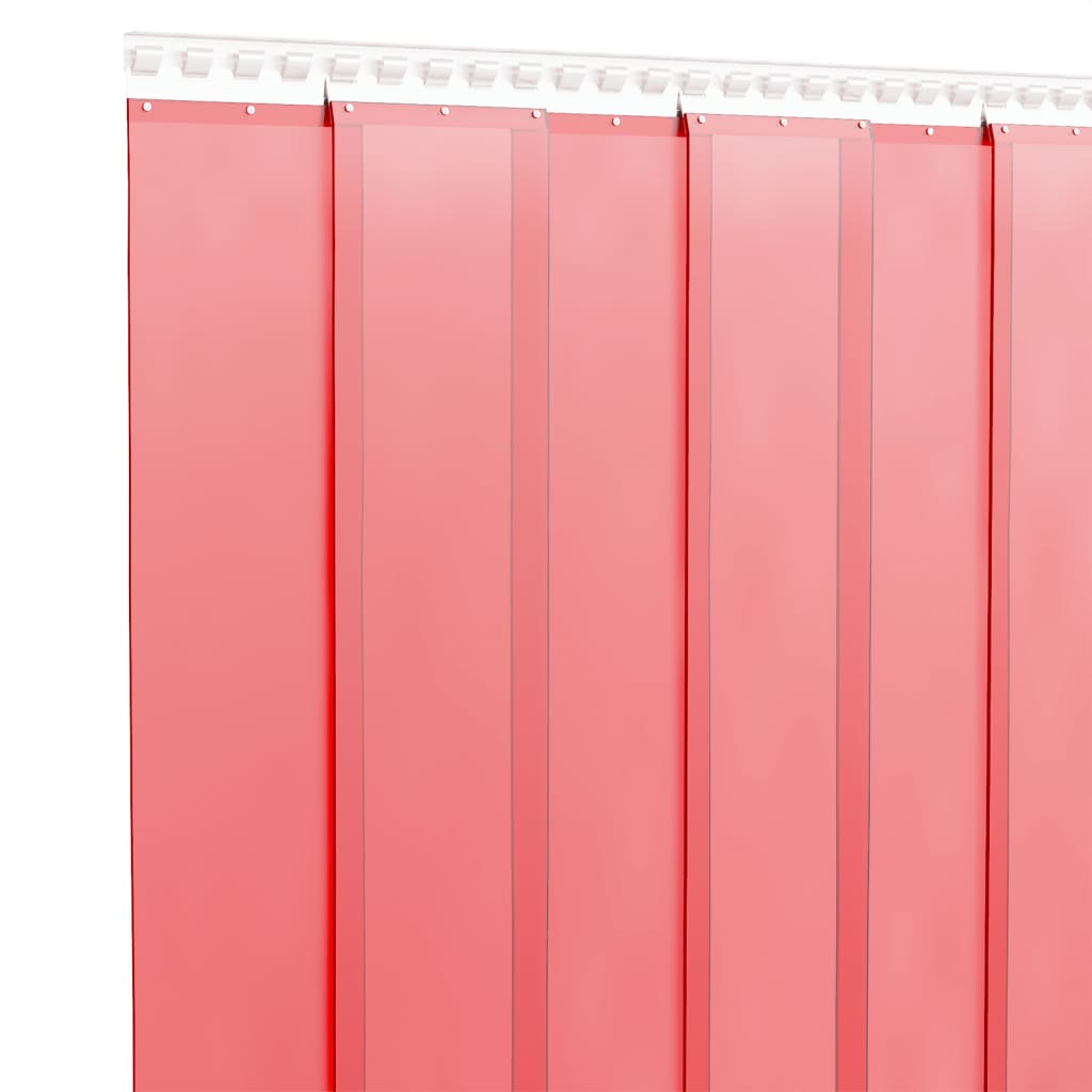 vidaXL Cortina de porta 200 mm x 1,6 mm 10 m PVC vermelho