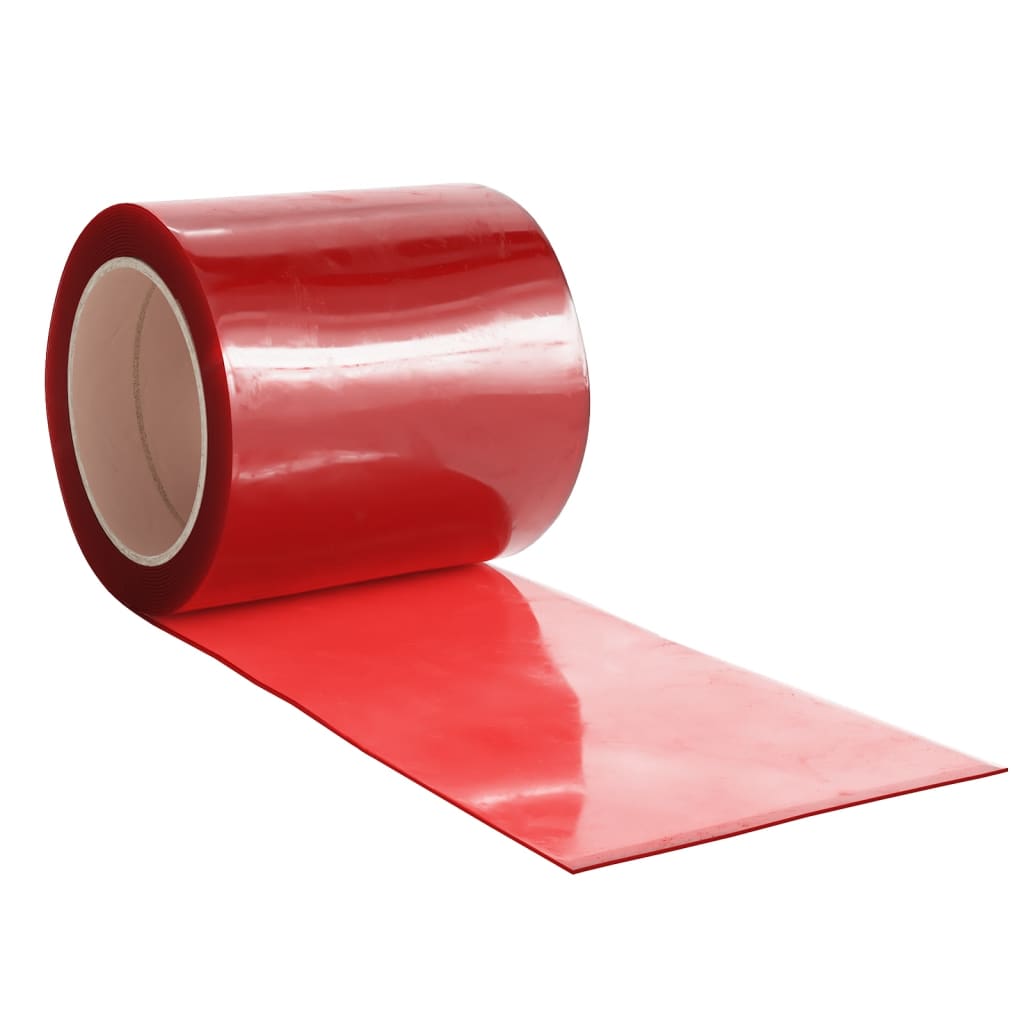 vidaXL Cortina de porta 200 mm x 1,6 mm 10 m PVC vermelho